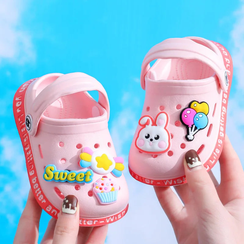 Kids Slippers For Boys Girls Cartoon Shoes Summer Toddler