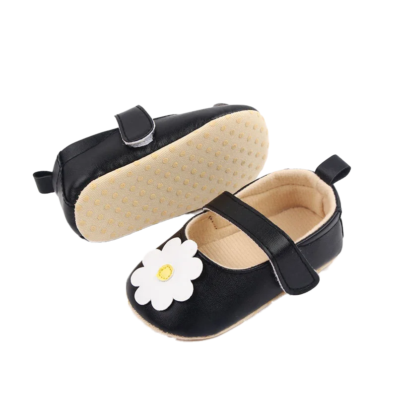 New Flower Embroidery Baby Girl Shoes Cotton Non-slip Soled Toddler Shoes