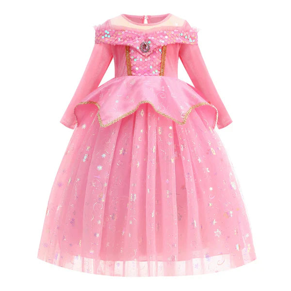 Children's Party Dress in Sparkly Pink