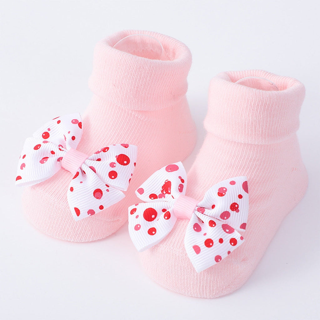 Calzino antiscivolo in pizzo per bambini + fascia per capelli
