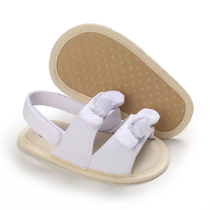 Baby Shoes Sandals Baby Girl Summer Flat White Flower Princess Shoes