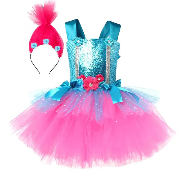Shiny and Tulle Children's Dress