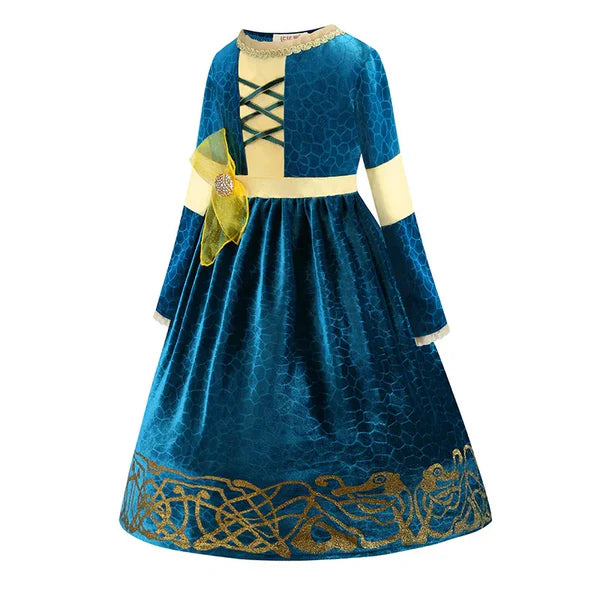 Blue and Yellow Dress for Kids