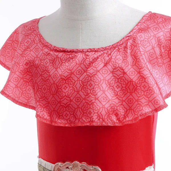 Red Ruffled Dress