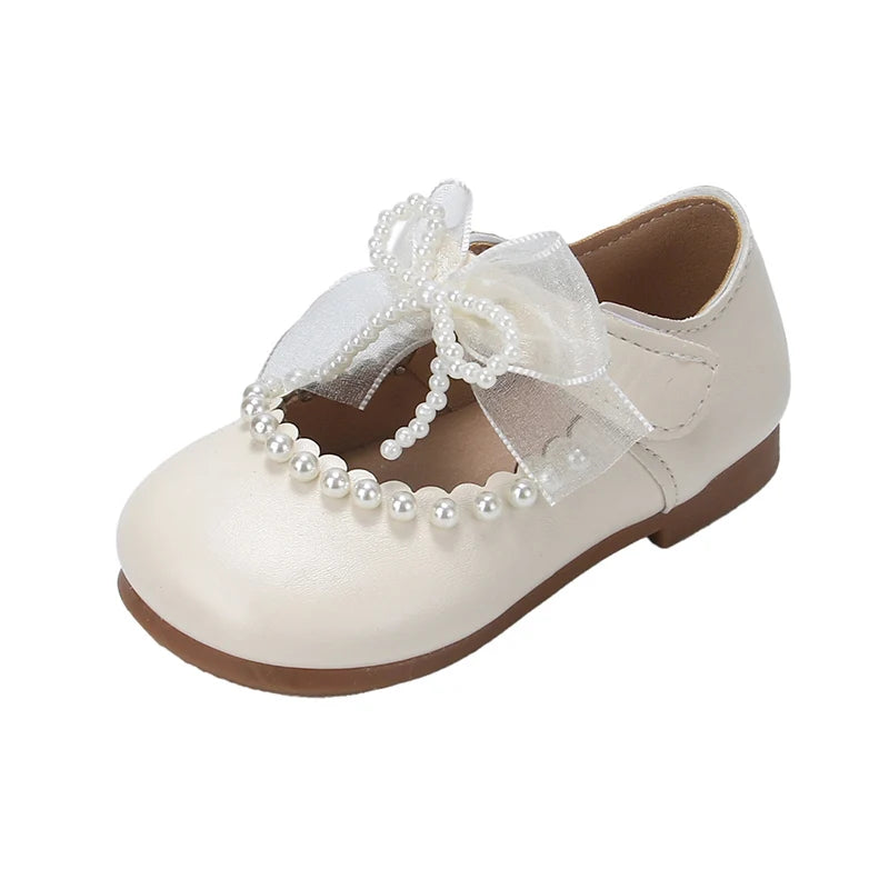 Little Girls Leather Shoes for Wedding Party