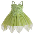 Green Dress with Little Flowers