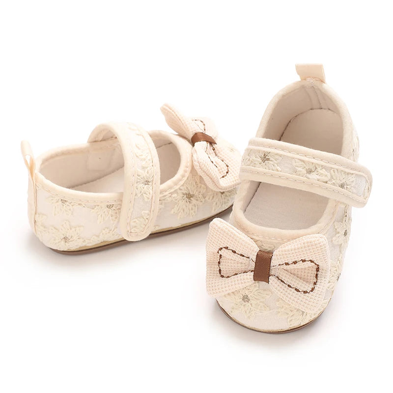 Apricot Cute 0-18M Baby Shoes Princess Shoes
