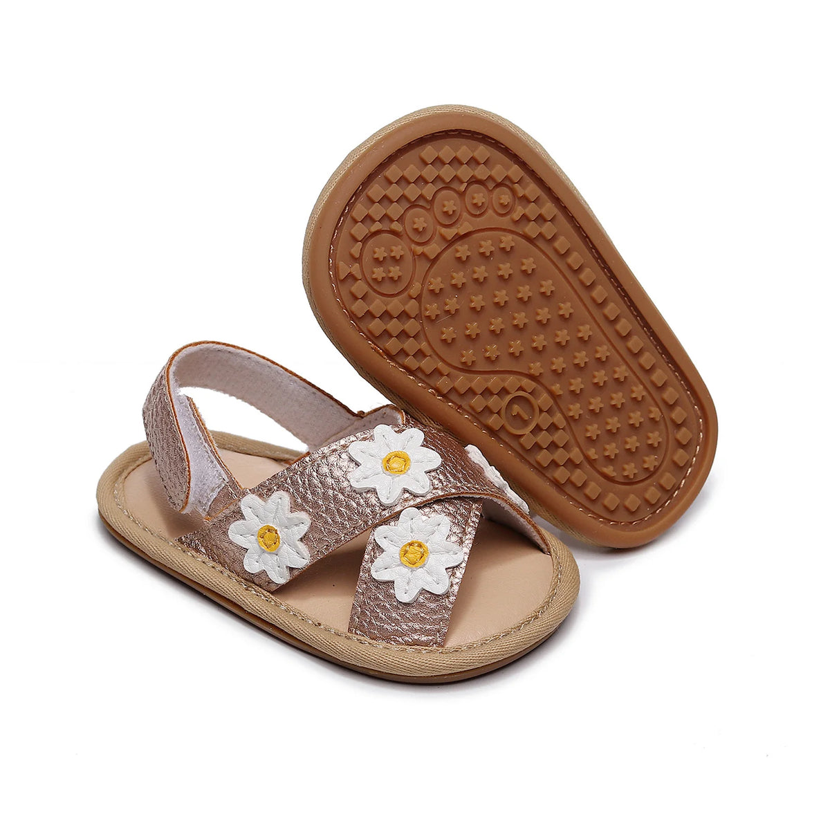 Infant Baby Girls Anti-slip Flat Shoes Floral