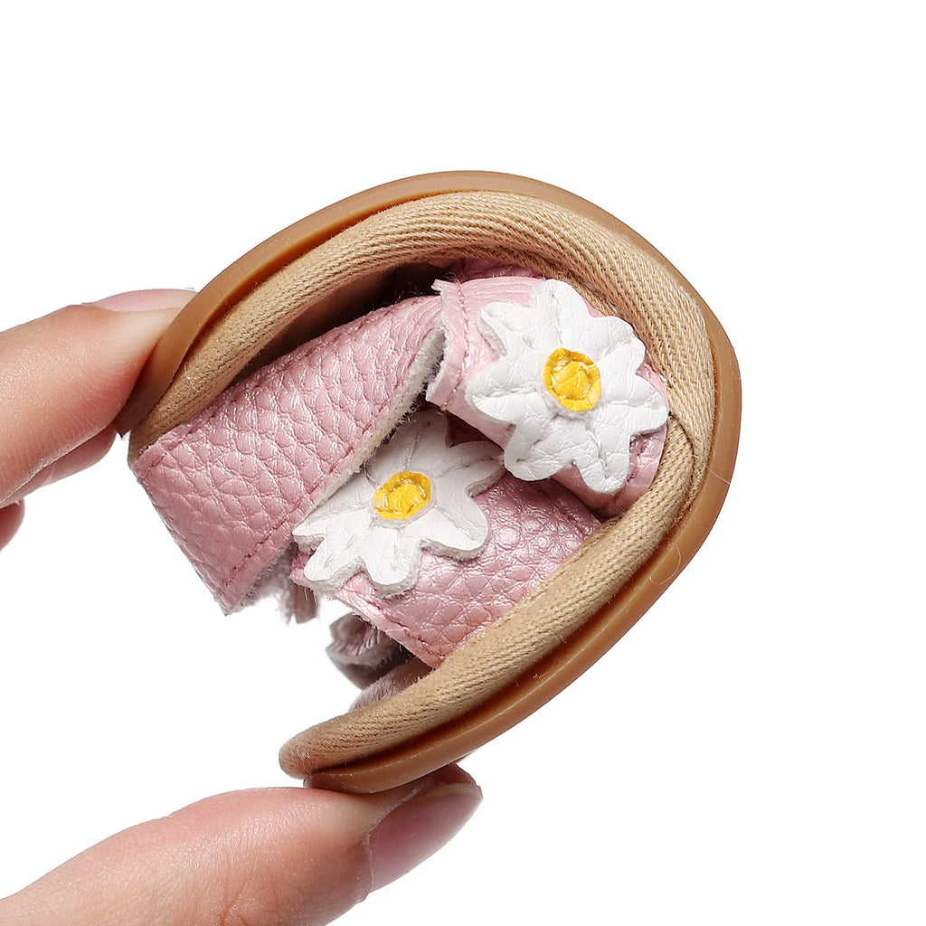 Infant Baby Girls Anti-slip Flat Shoes Floral