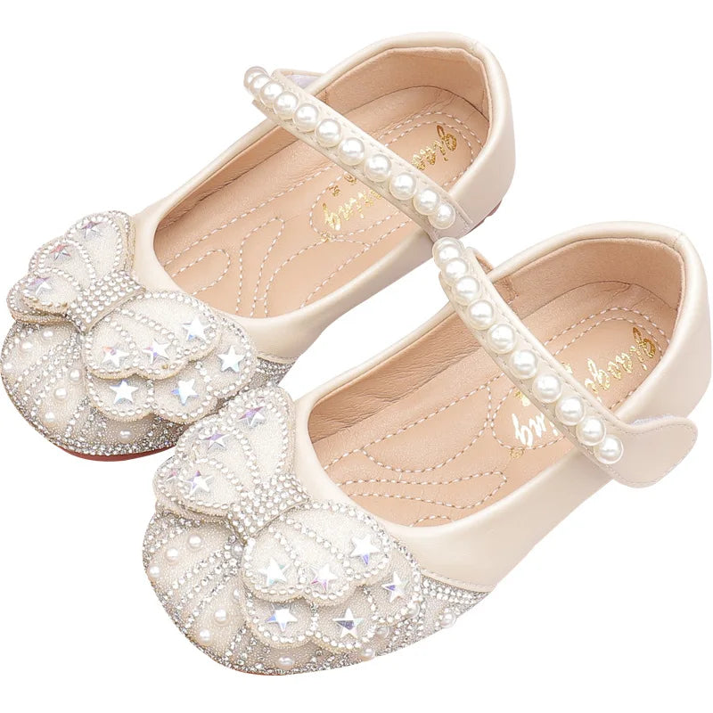 Princess Crystal Shoes New Girls Single Shoes