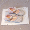 Girls Sandals With Heel Fashion Rhinestone Shiny