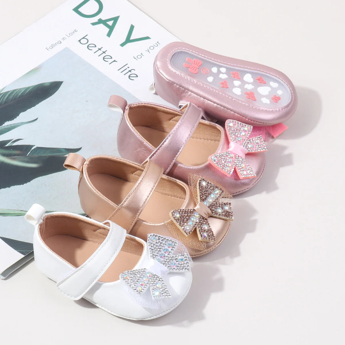 Hot Selling Baby Girls 0-18M Princess Toddler Shoes