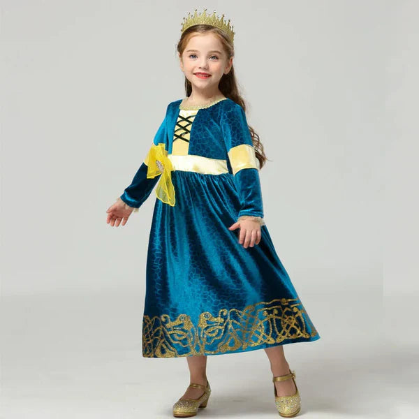 Blue and Yellow Dress for Kids