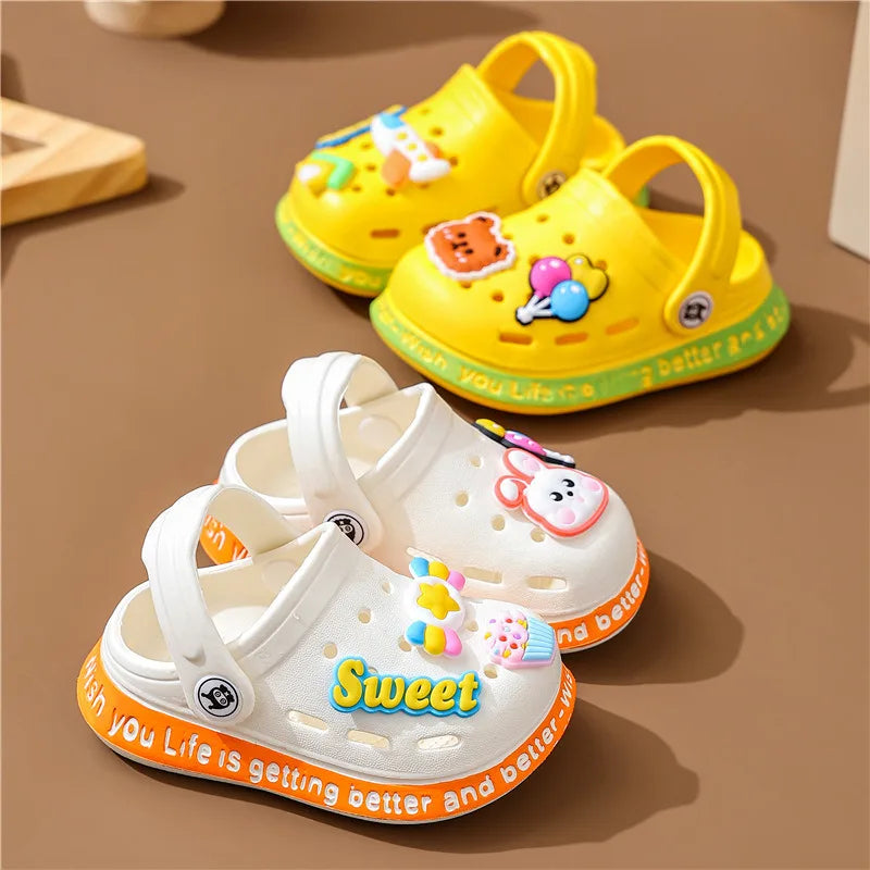 Kids Slippers For Boys Girls Cartoon Shoes Summer Toddler