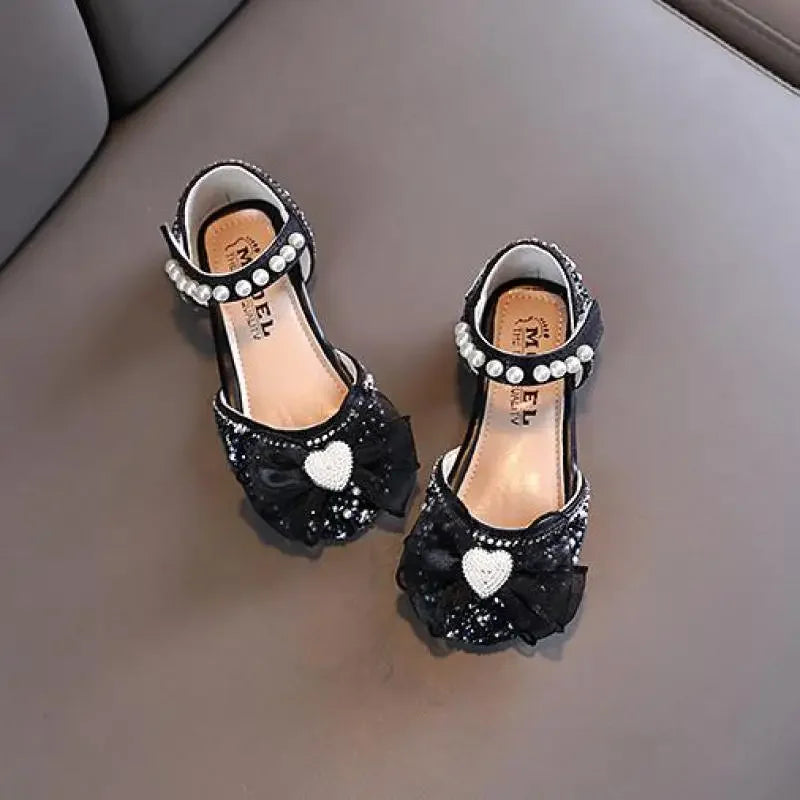 New Rhinestone Bow Wedding Princess Girls Sandal