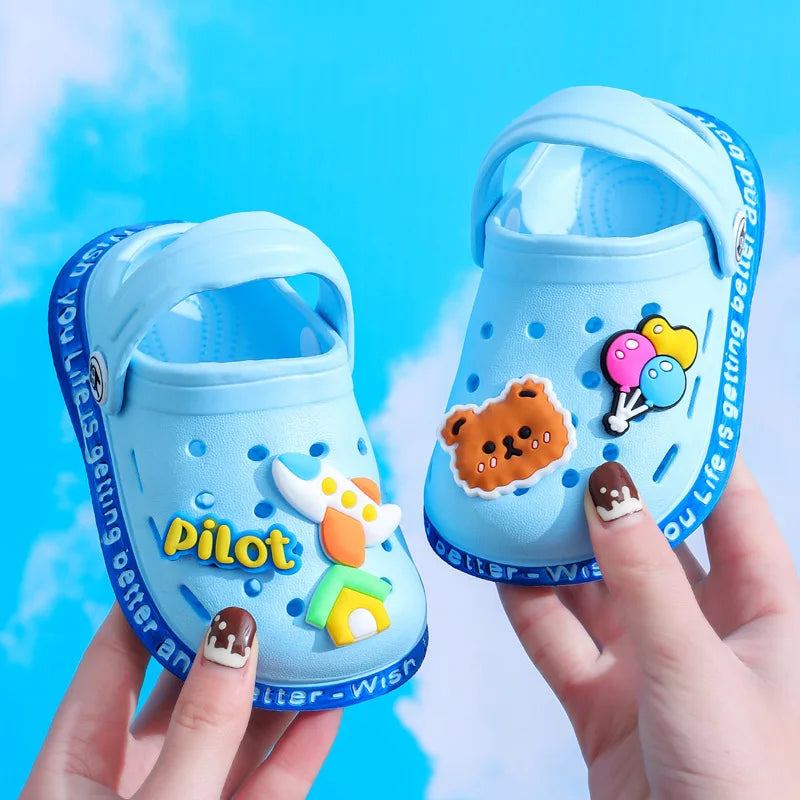 Kids Slippers For Boys Girls Cartoon Shoes Summer Toddler