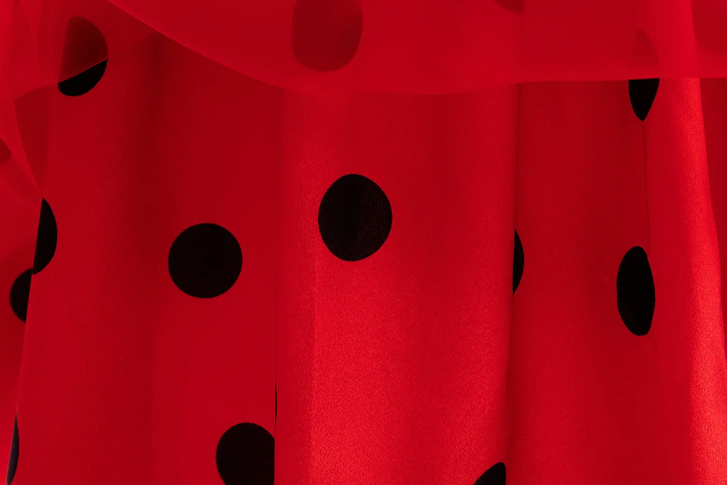 Red Children's Dress with Black