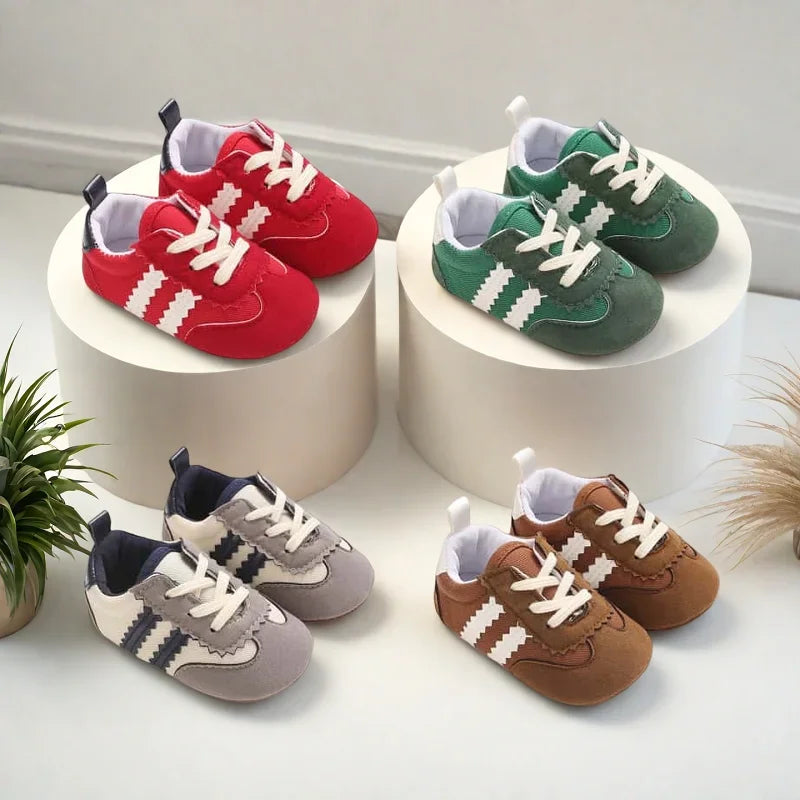 Fashion Color Blocking Lace Up Casual Shoes