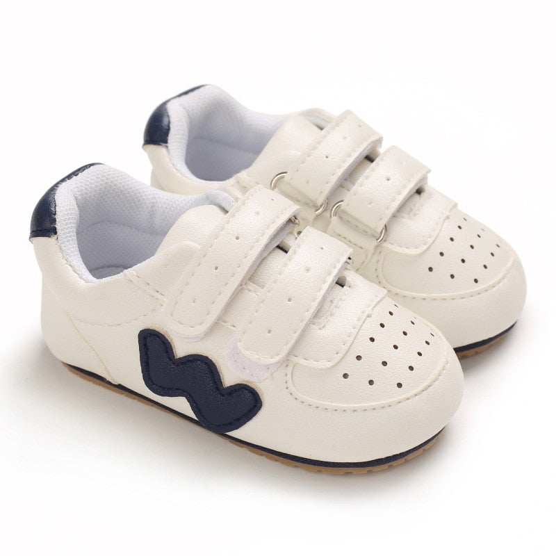 Sneakers con doppio strappo in Velcro