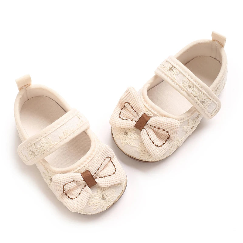 Apricot Cute 0-18M Baby Shoes Princess Shoes