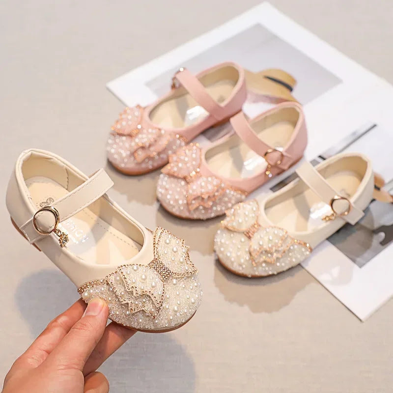 Children Princess Shoes Glitter Party Wedding Shoes