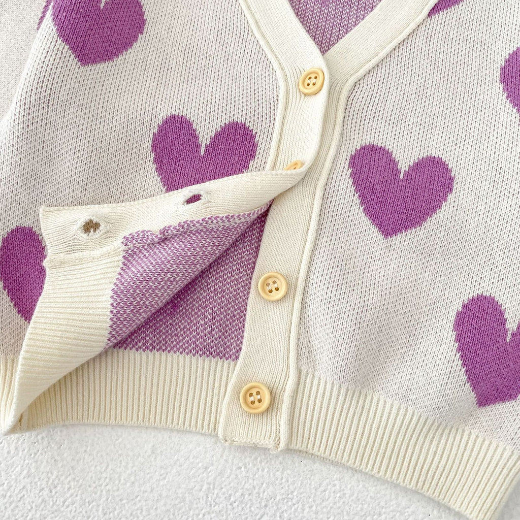 Cárdigan de punto para niños Love