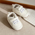 Sneakers in velcro con pelliccia per bambini