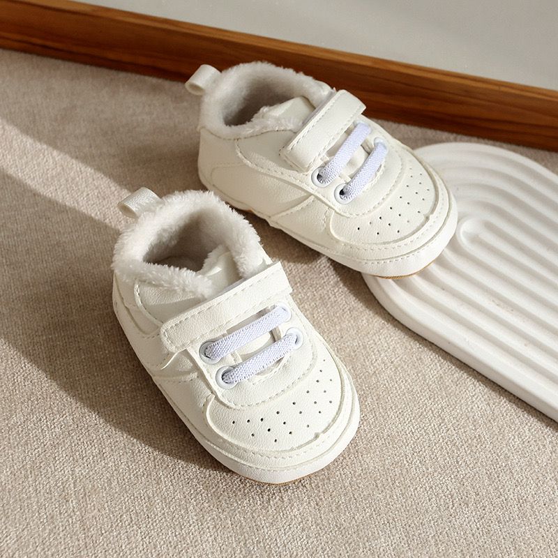 Kids Velcro Sneakers with Fur