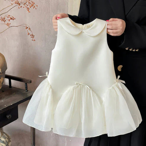 Delicate White Children's Party Dress