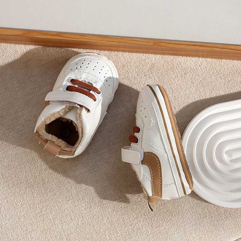 Kids Velcro Sneakers with Fur