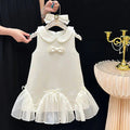 Children's Dress with Collar and Bows