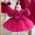 Shiny Pink Children's Party Dress