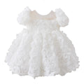Children's Dress White Flowers